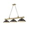 Z-Lite Cordon 3 Light Billiard, Rubbed Brass & Matte Black 2306-3RB-SMB - alternate 1